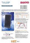  Modulo fotovoltaico HIT - HIP-215NKHE1 HIP-210NKHE1 HIP-205NKHE1 